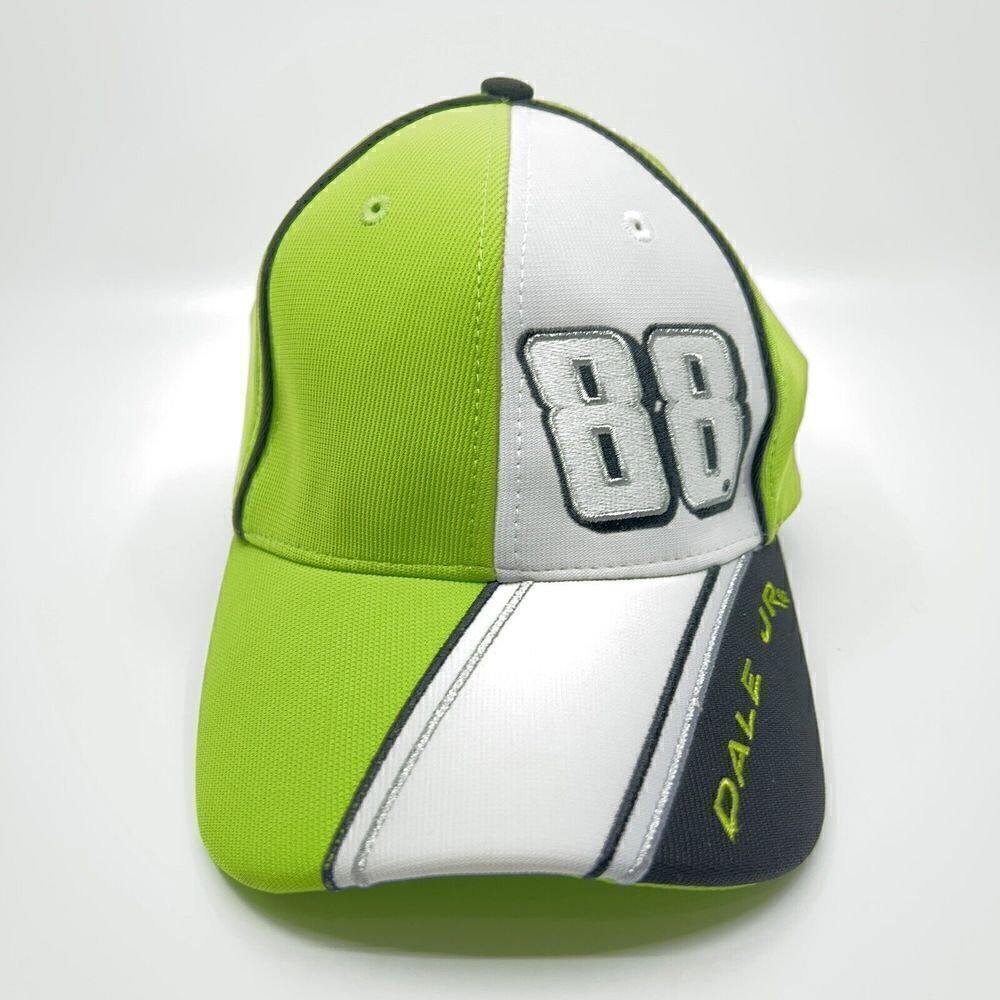 Nascar Dale Earnhardt Jr # 88 Hendrick Motorsports Chase Racing Green White Hat